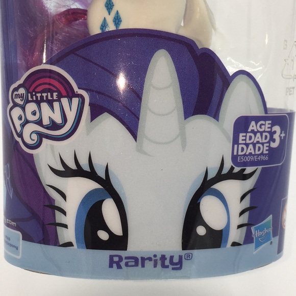 My Little Pony MLP Rarity White Purple Mane & Tail Hasbro New in Package - Picture 3 of 9